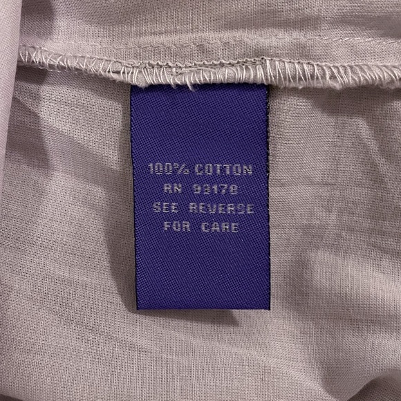 Vivienne Tam Light Gray Button Down V Neck Cuff Extended Shoulder Blouse NWT 10 - Picture 8 of 8